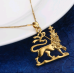 Lion of Judah 24kt. Gold Pendent