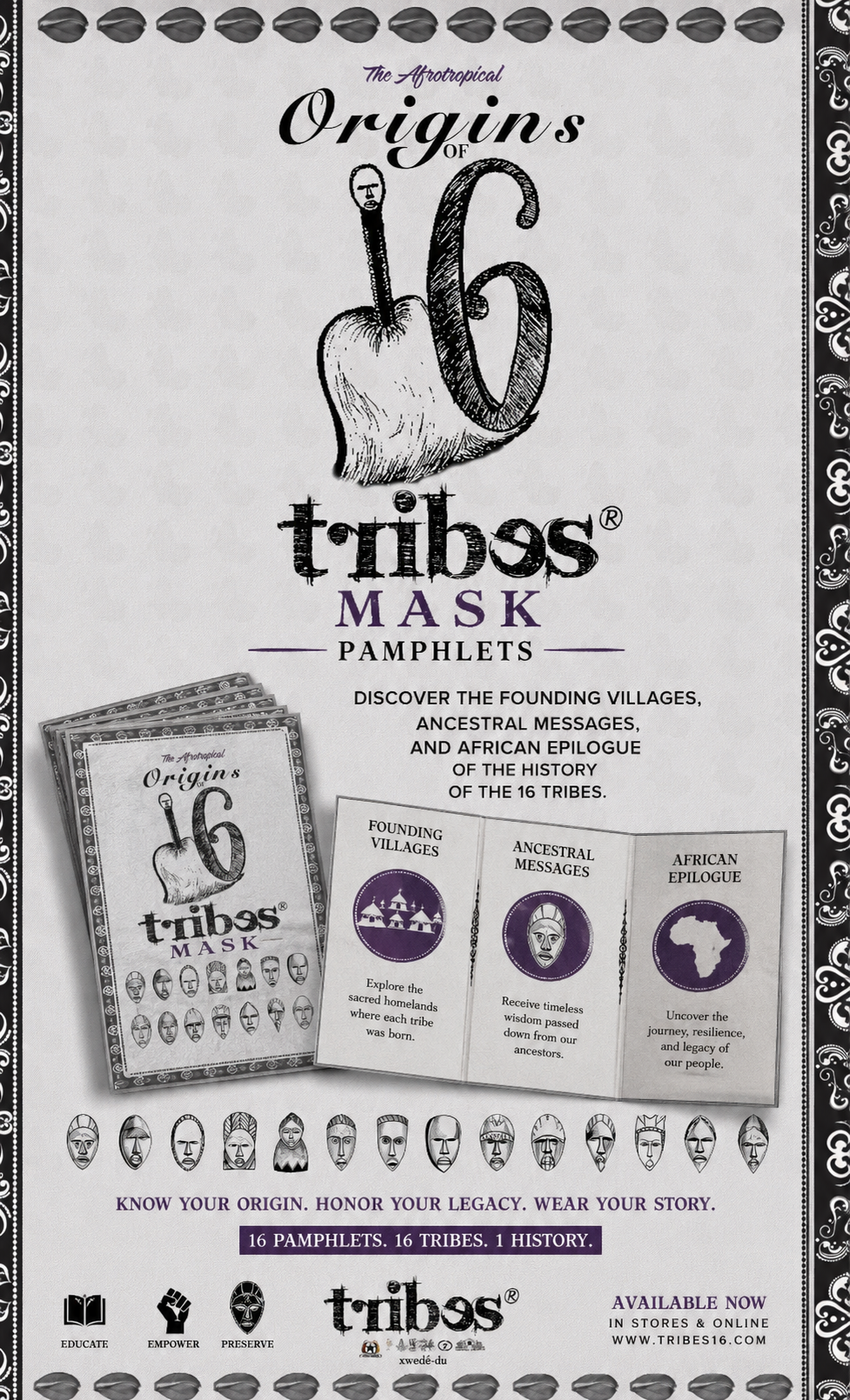 Origins of the 16 Tribes®️ Mask Series