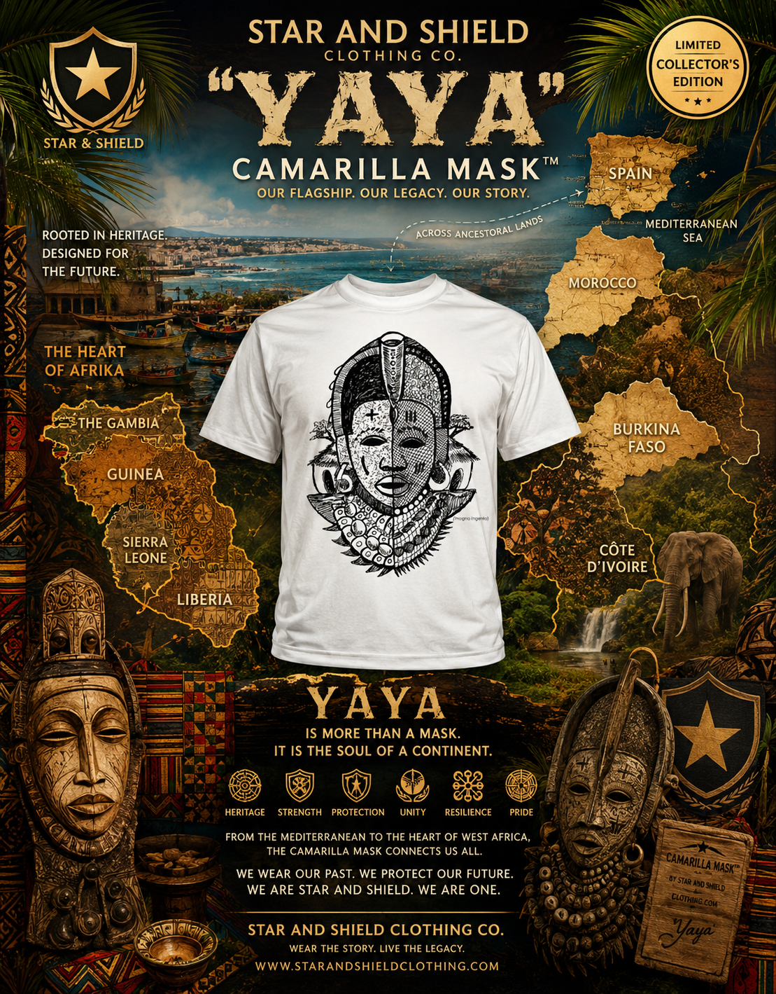 Camarilla “Yaya” Mask Shirt - Image 3