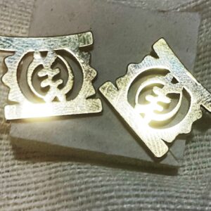 Akan Adinkra “Stool” Symbol Earings