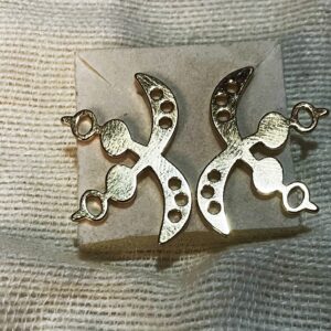 Akan Adinkra “Cutlass” Symbol Ear Rings