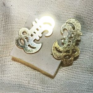 Akan Adinkra “strength ” Symbol Ear Rings