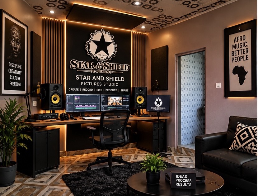 🇬🇭 Star & Shield Clothing Approves New Multimedia Studio Design for Ghana