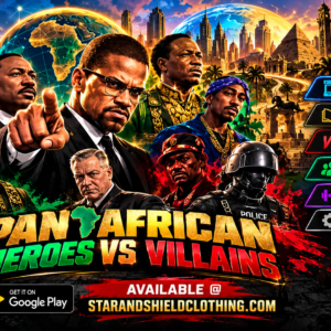 🇱🇾 Camarilla Mask™️ presents “Pan African Hero’s vs Villians” Handheld Version I